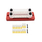 150A 6-terminal double row bus bar junction block with M8 terminals for marine, RV and solar DC systems